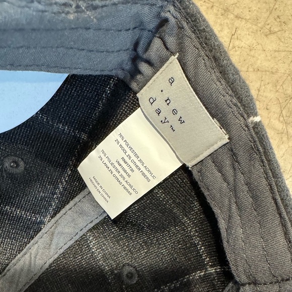 CUTE brand new adjustable cap! Grey w/ white grid pattern.See pic4 more details - Picture 6 of 10